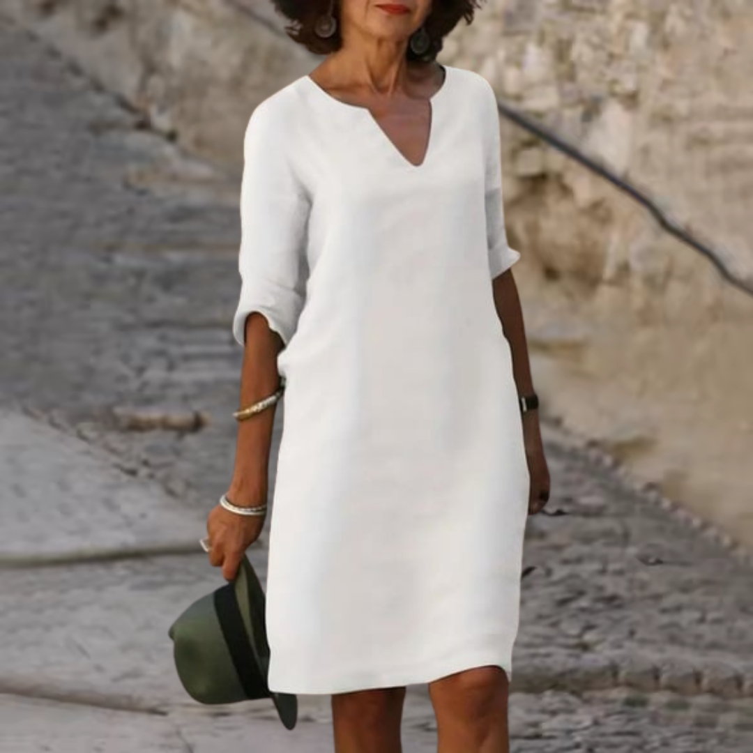 Mira – Casual katoenen vintage-geïnspireerde mini-jurk