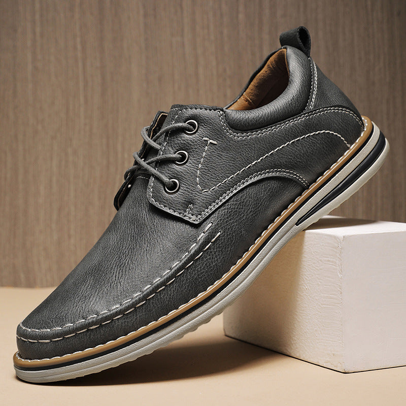 Monroe leren Moc Oxfords