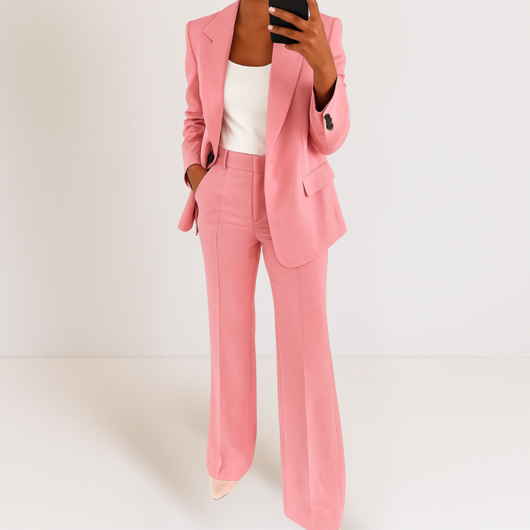 Set van blazer en broek op maat van Elena
