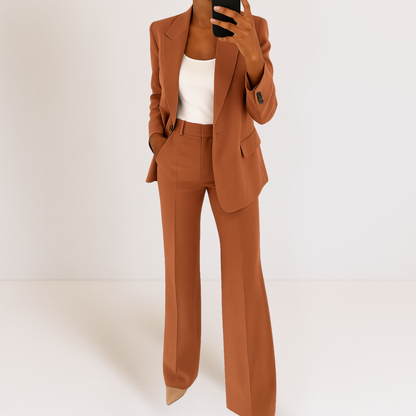 Set van blazer en broek op maat van Elena