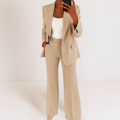 Set van blazer en broek op maat van Elena