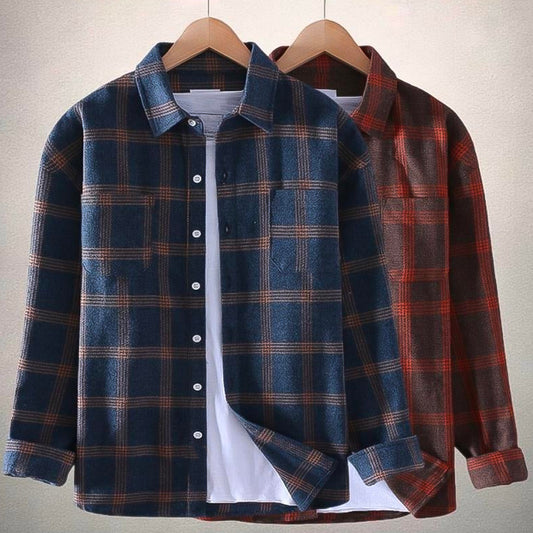 Rustiek plaid flanellen shirt