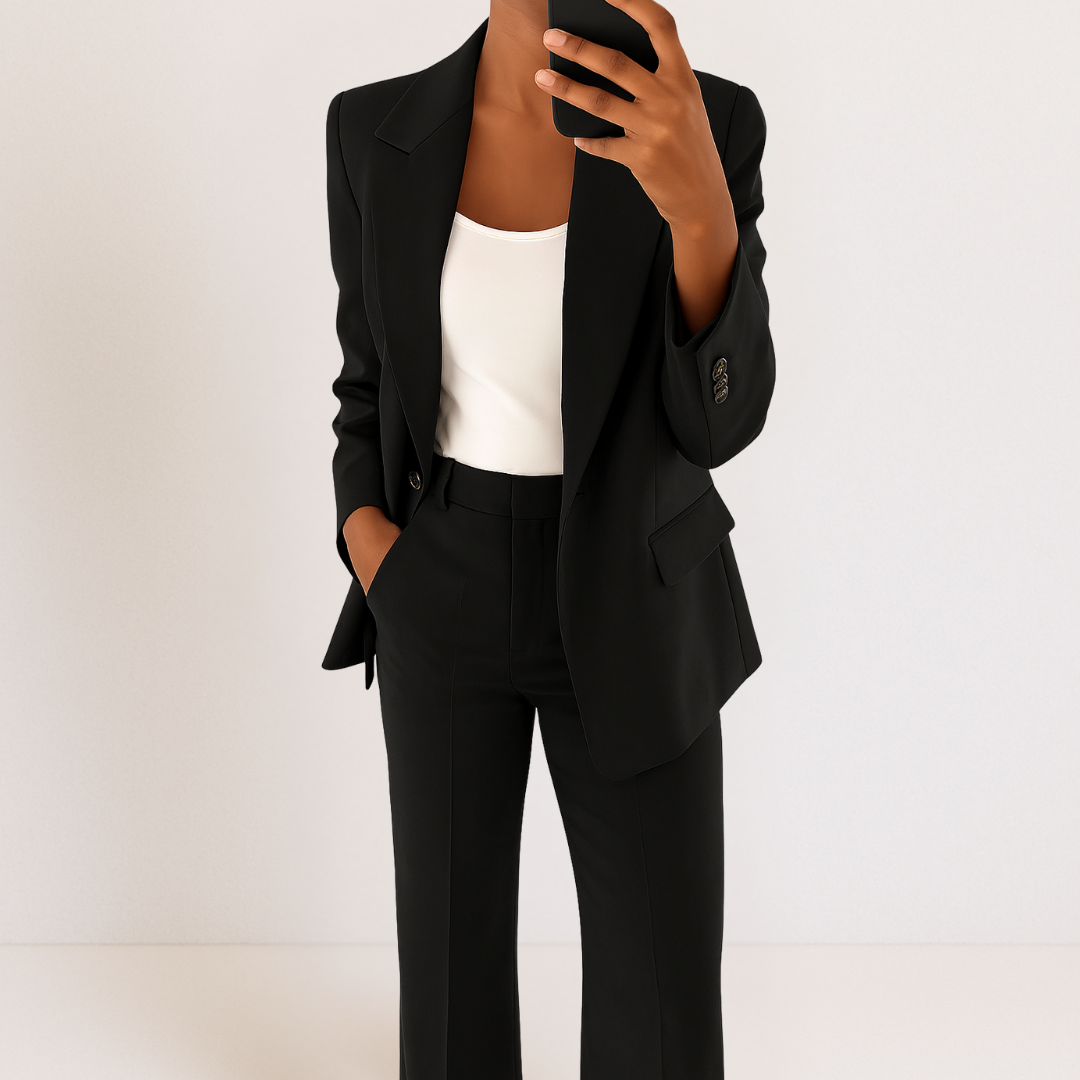 Set van blazer en broek op maat van Elena