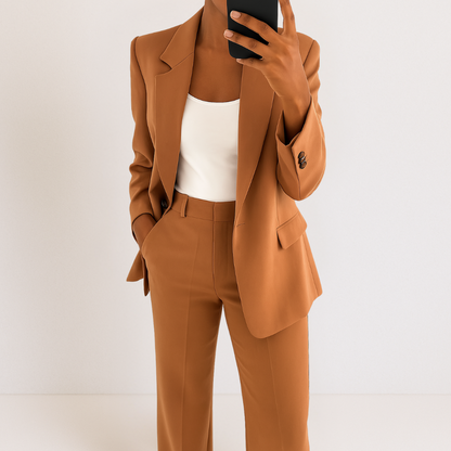 Set van blazer en broek op maat van Elena
