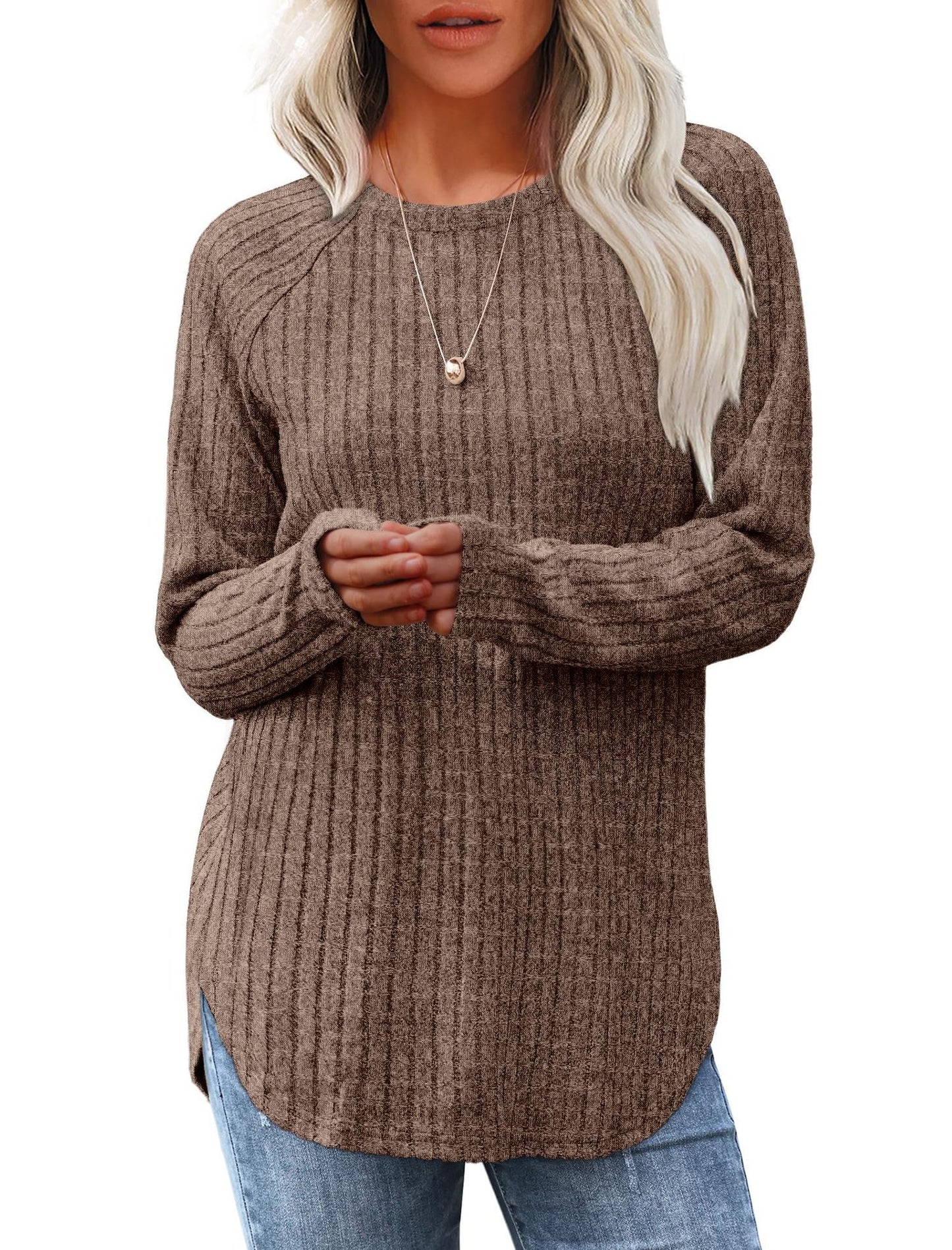 Damesshirt met lange mouwen voor de herfst