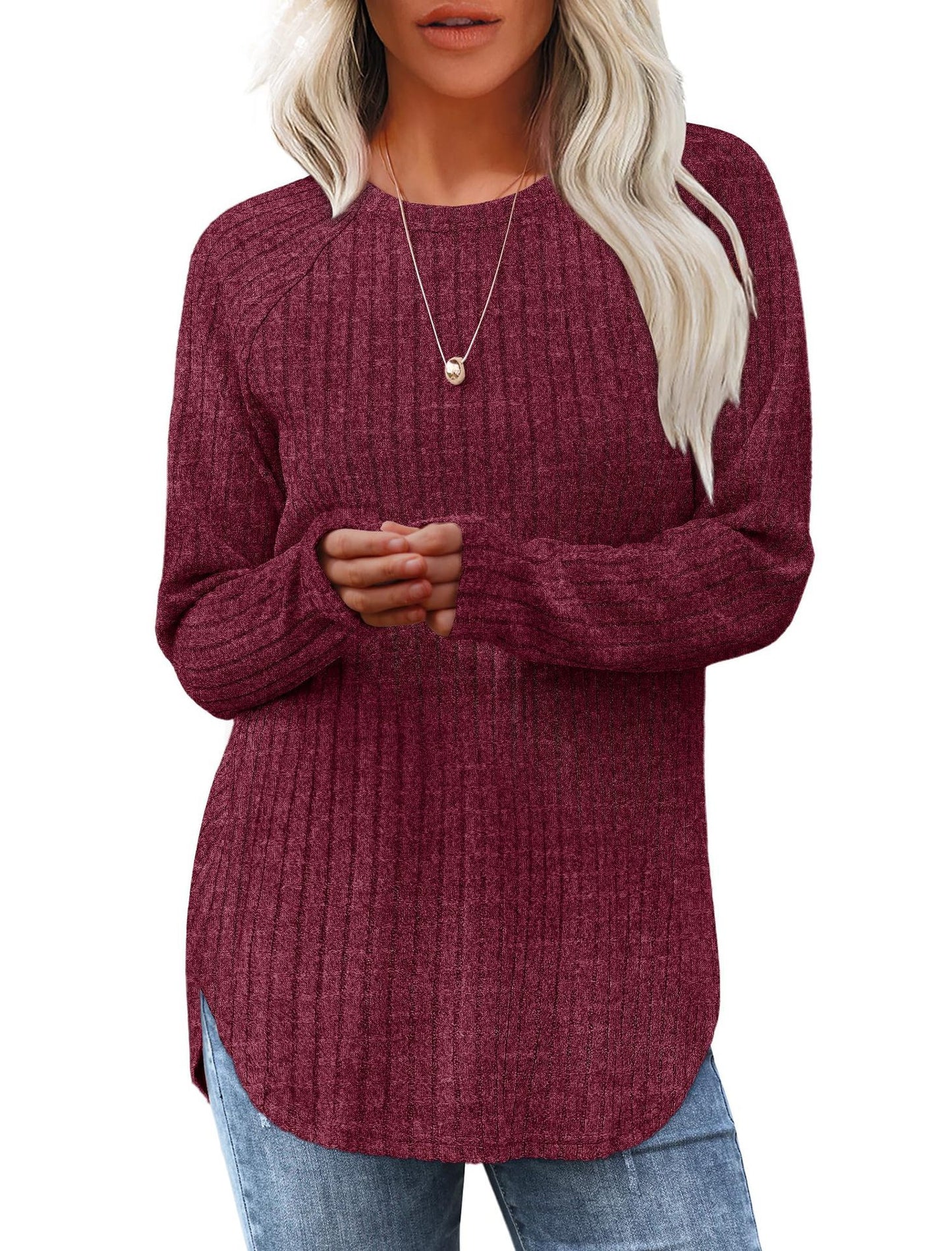 Damesshirt met lange mouwen voor de herfst