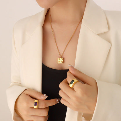 Blocks Necklace