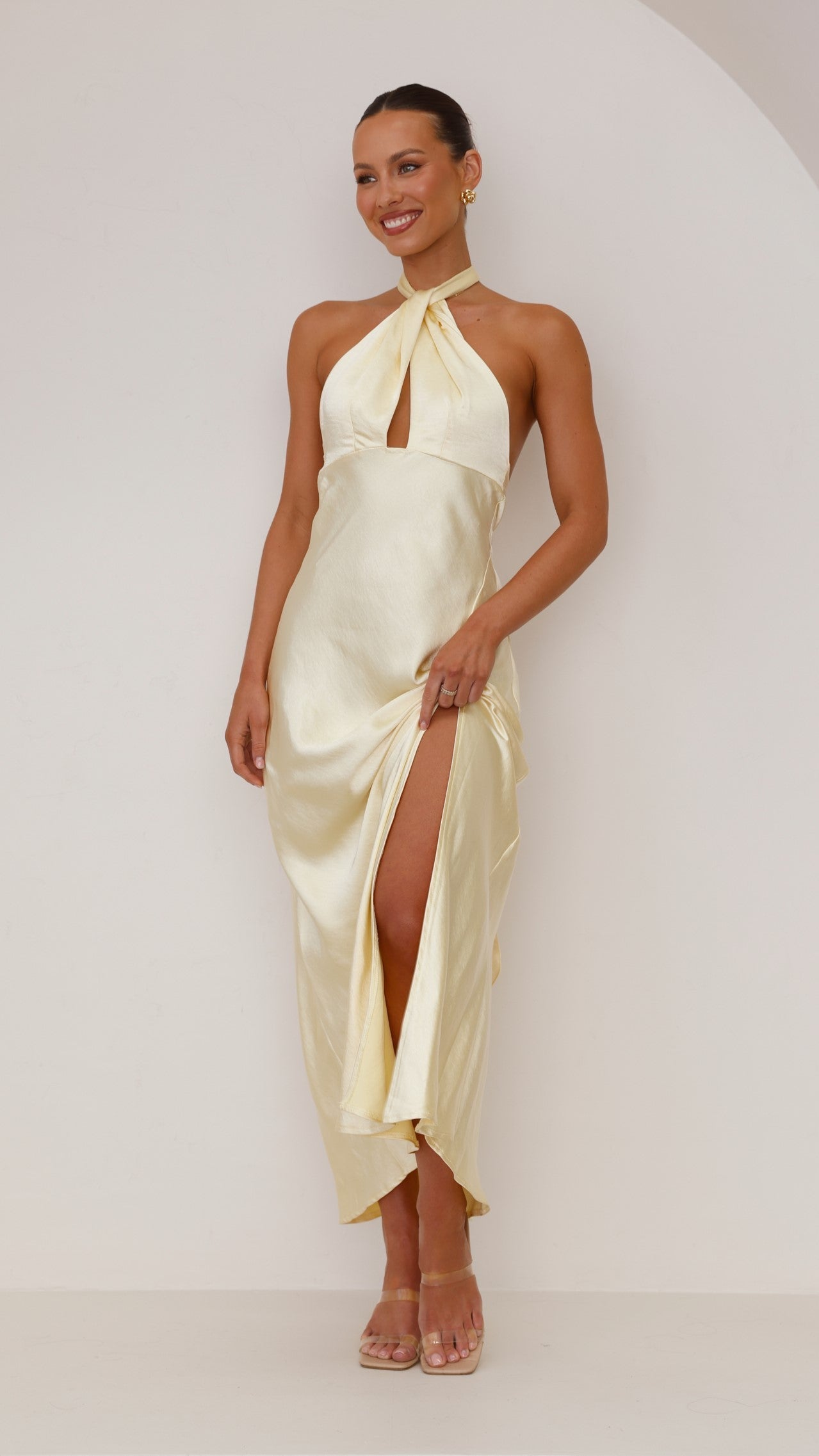 Vesta - Halter maxi-jurk