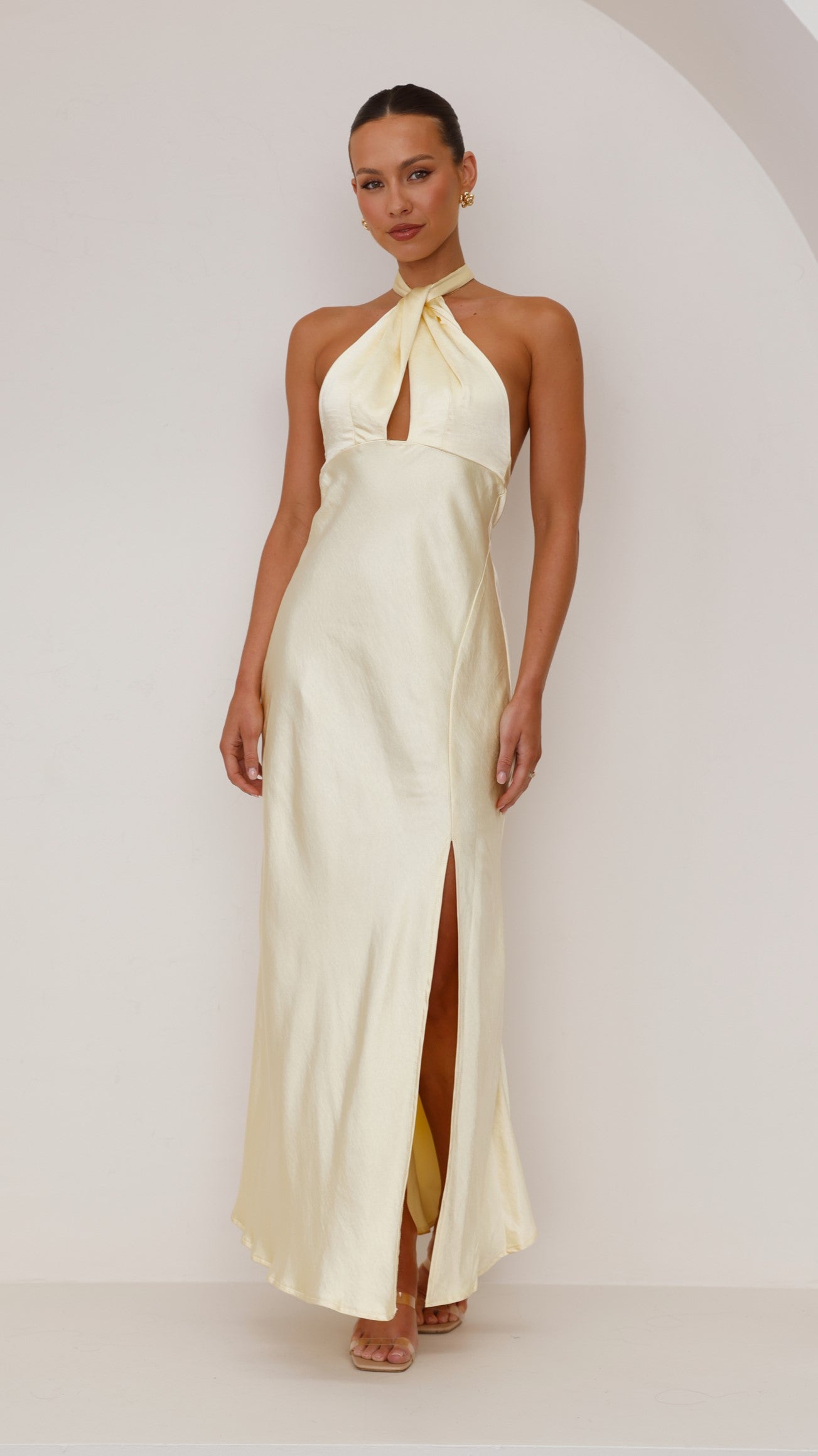 Vesta - Halter maxi-jurk