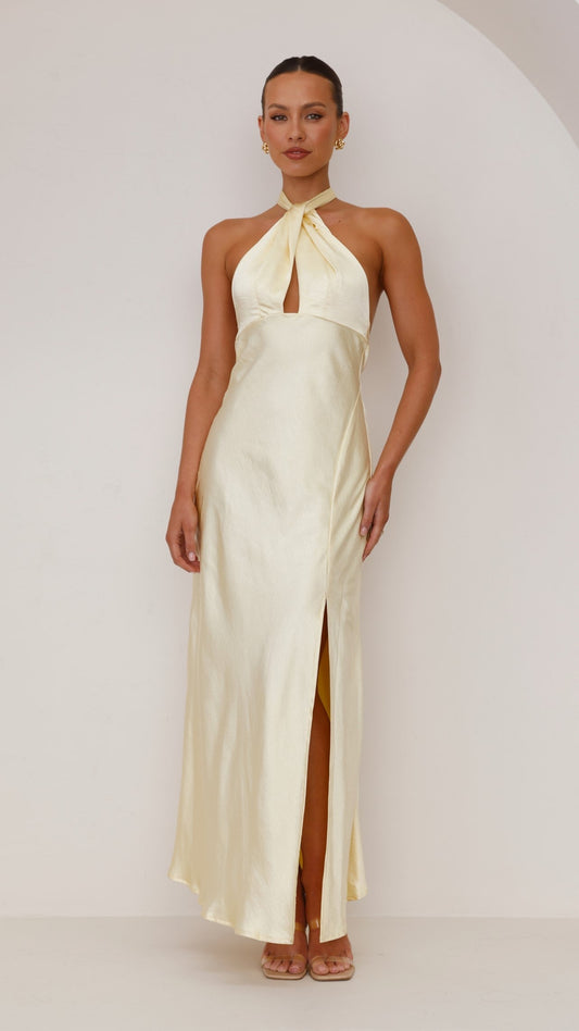 Vesta - Halter maxi-jurk