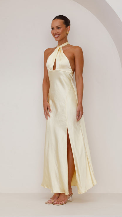 Vesta - Halter maxi-jurk