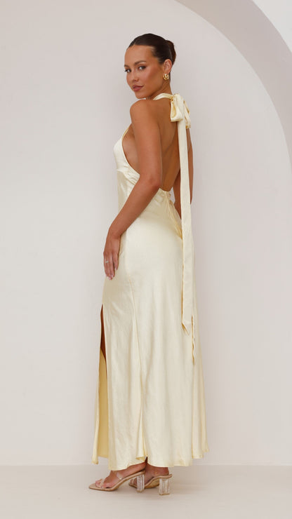 Vesta - Halter maxi-jurk