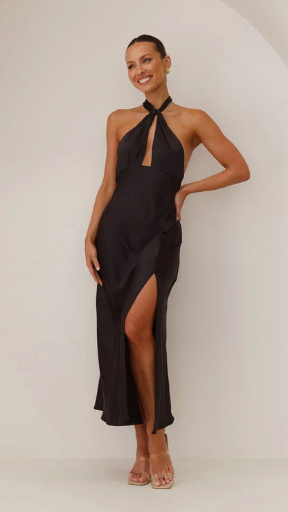 Vesta - Halter maxi-jurk