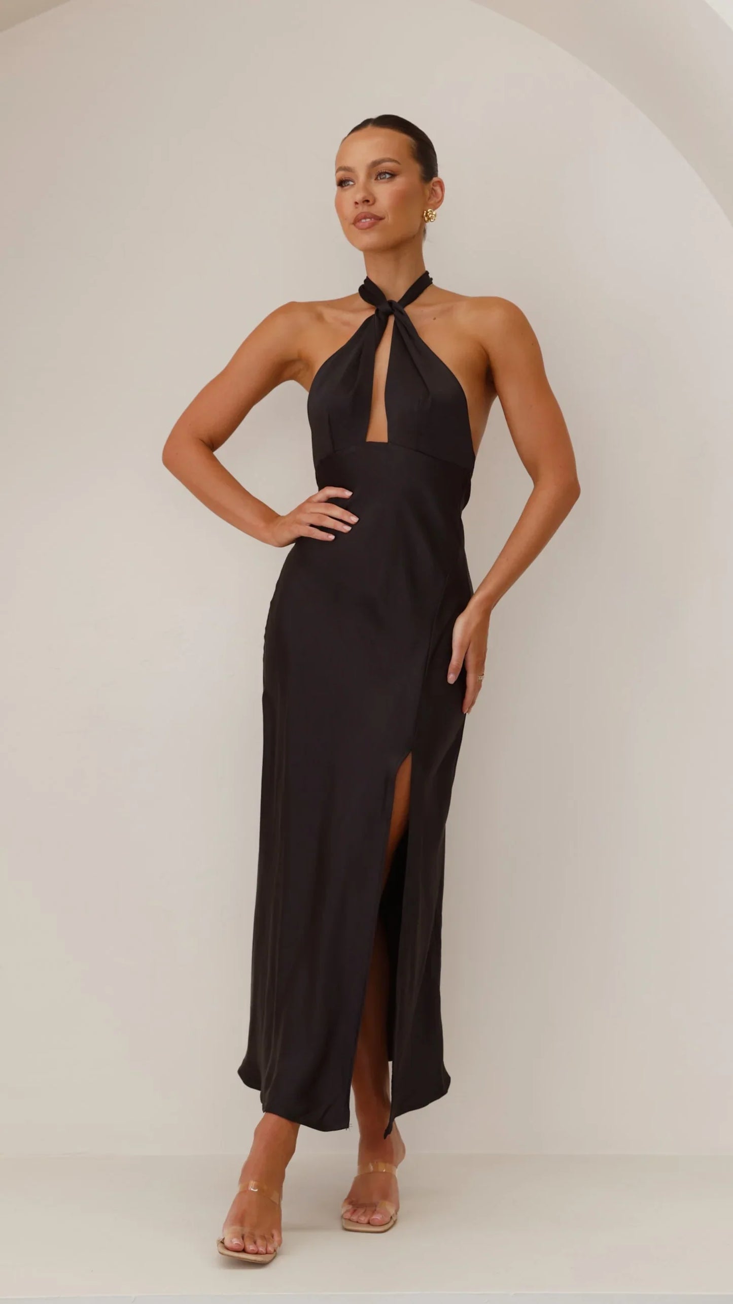 Vesta - Halter maxi-jurk