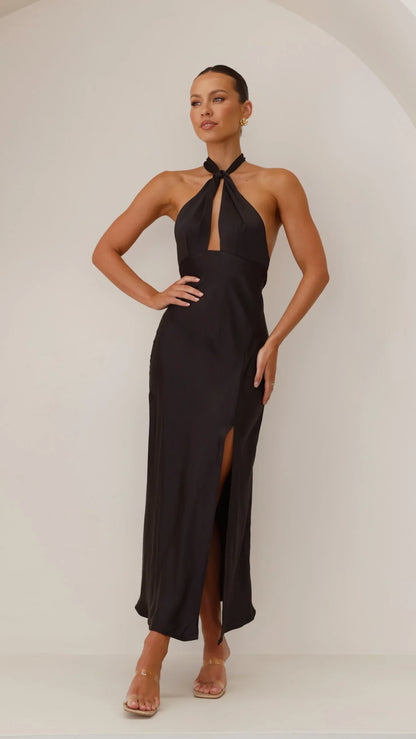 Vesta - Halter maxi-jurk