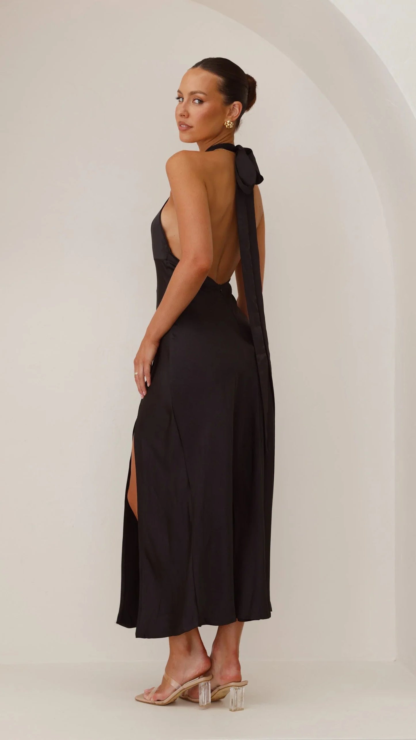 Vesta - Halter maxi-jurk