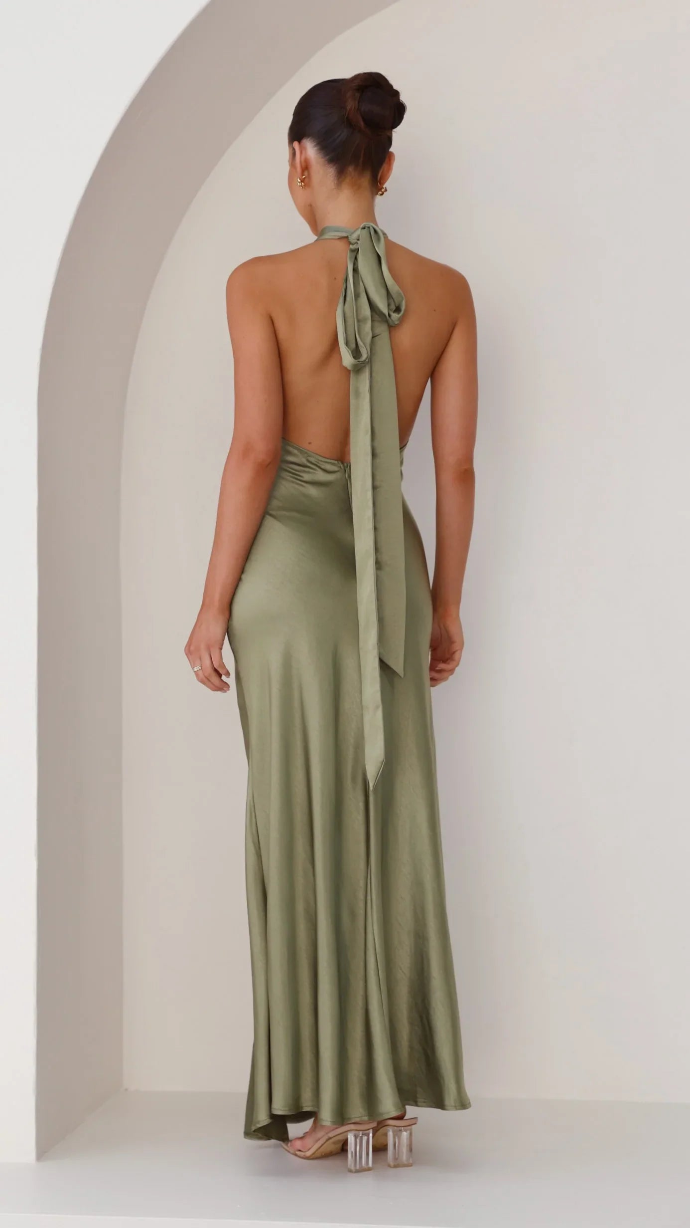 Vesta - Halter maxi-jurk
