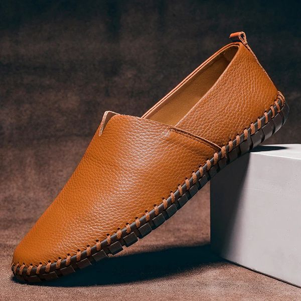 Massimo leren loafer