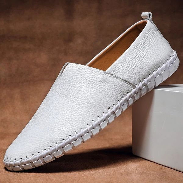 Massimo leren loafer