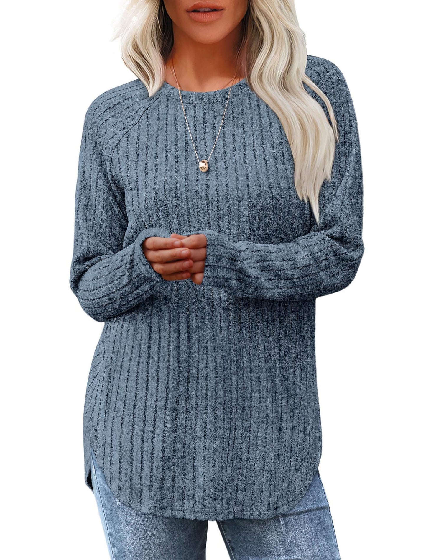Damesshirt met lange mouwen voor de herfst