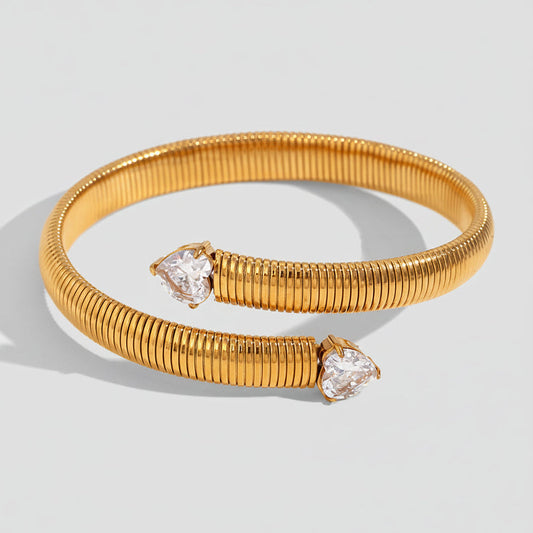 Textured Heart Bracelet