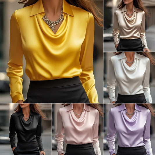 ELEGANTE SATIJNEN BLOUSE