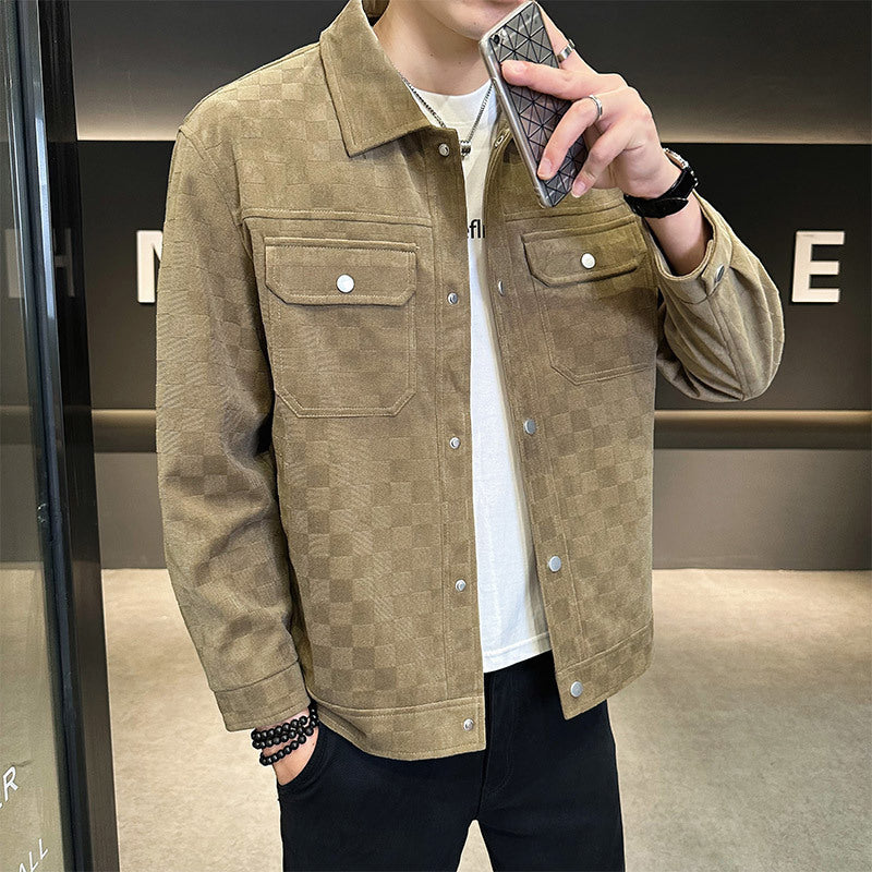 Maverick Geroolde suede jas