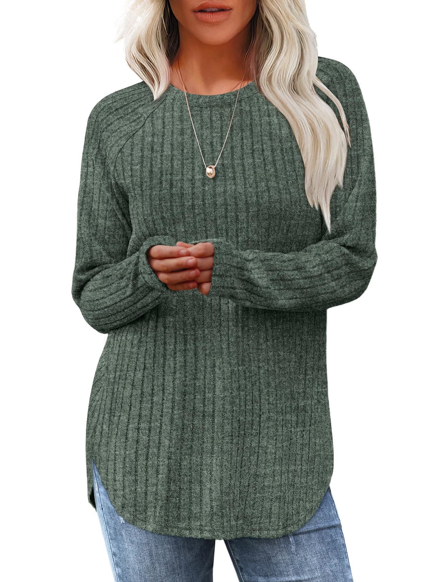 Damesshirt met lange mouwen voor de herfst