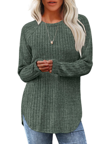 Damesshirt met lange mouwen voor de herfst