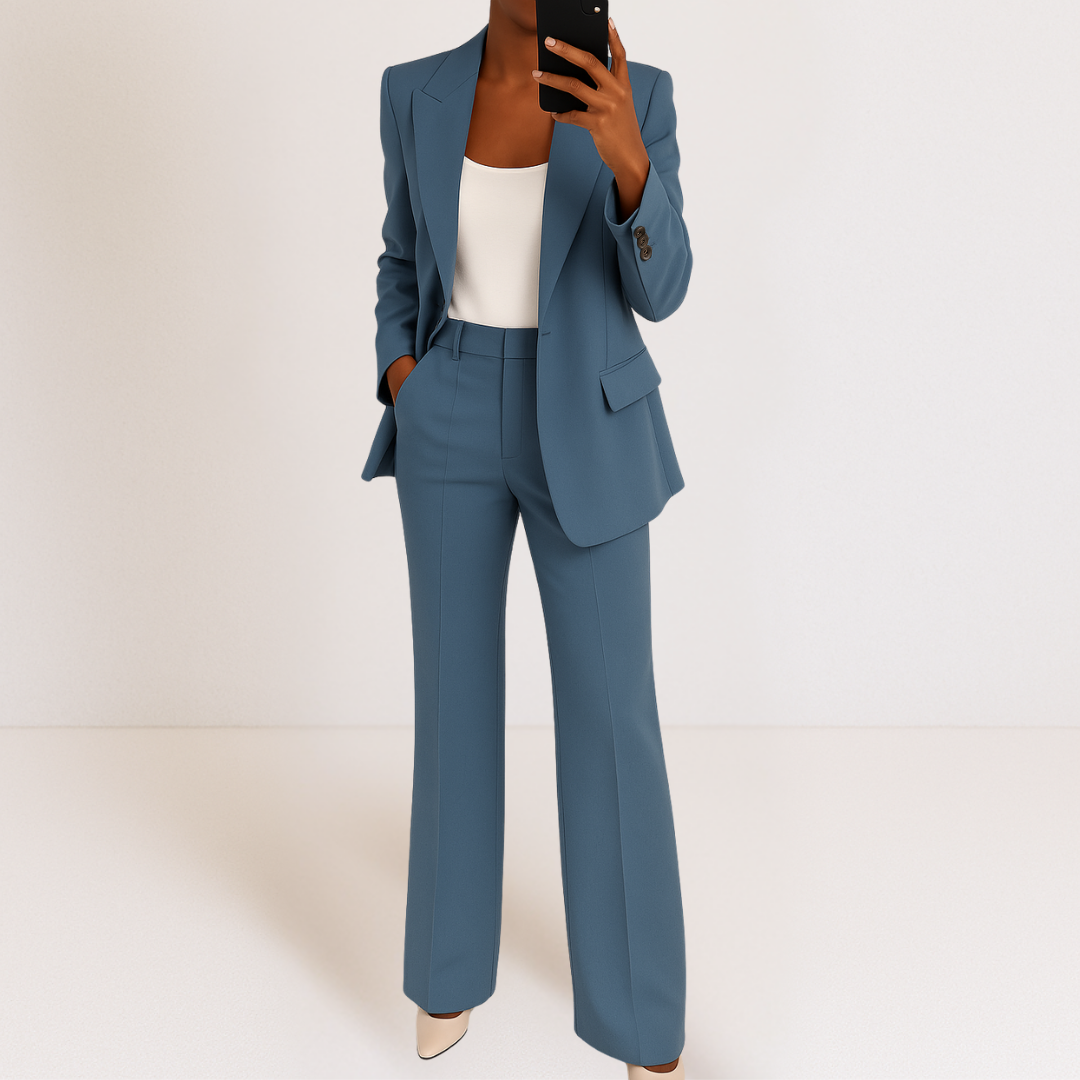 Set van blazer en broek op maat van Elena