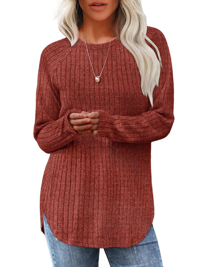 Damesshirt met lange mouwen voor de herfst