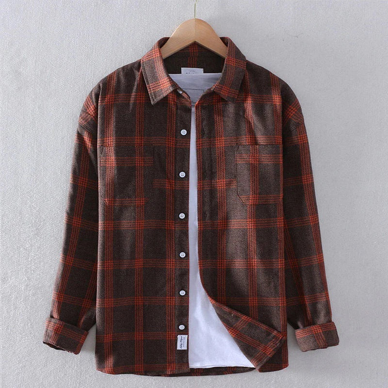 Rustiek plaid flanellen shirt