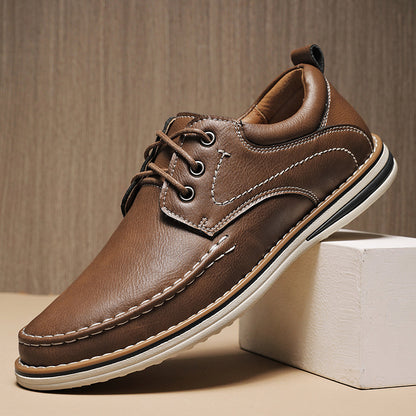 Monroe leren Moc Oxfords
