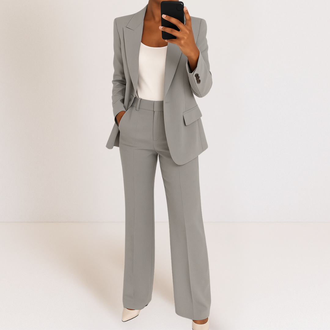 Set van blazer en broek op maat van Elena