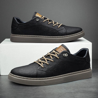 Oxfords lederen trainers