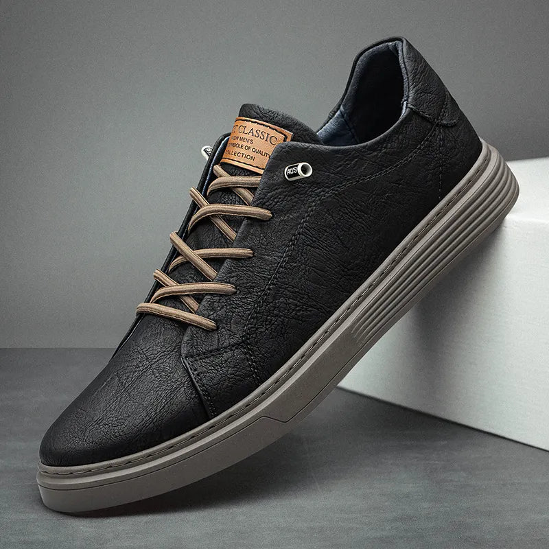 Oxfords lederen trainers