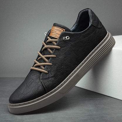 Oxfords lederen trainers