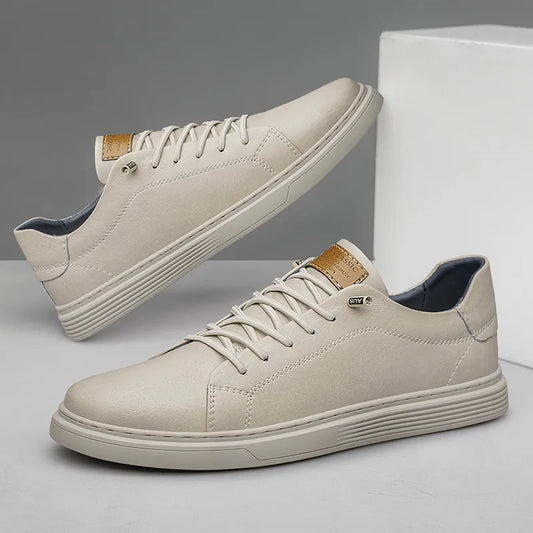 Oxfords lederen trainers