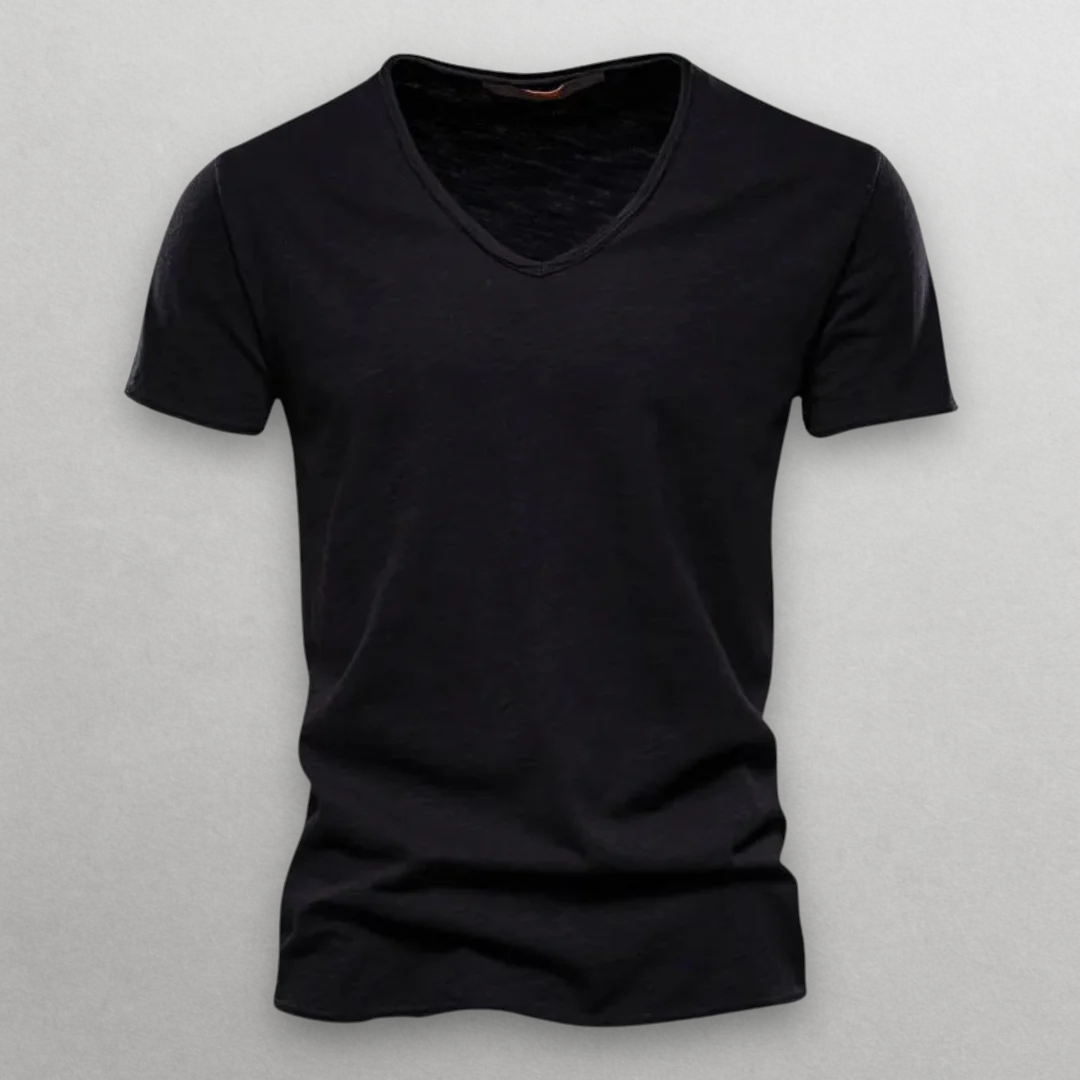 Shinari V-hals katoen T-shirt