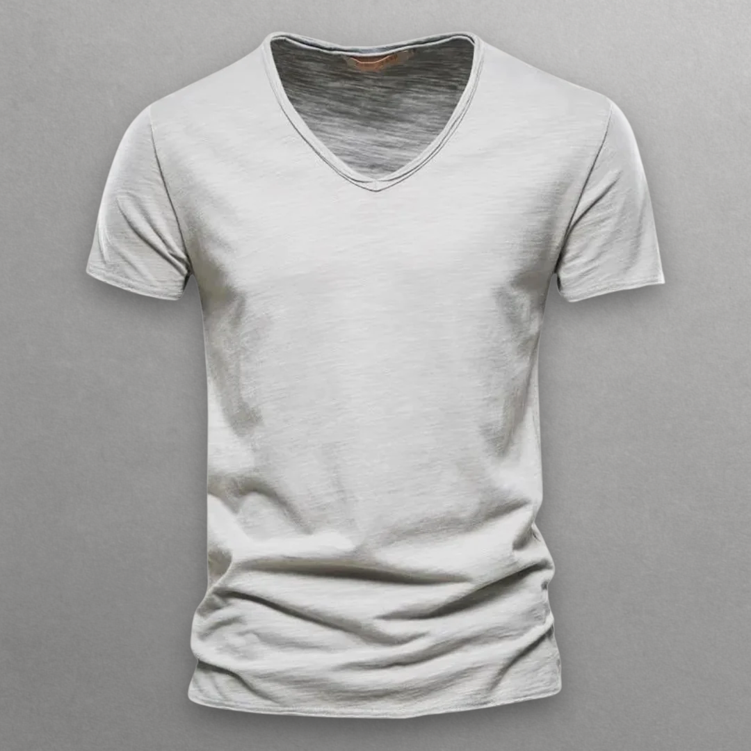 Shinari V-hals katoen T-shirt