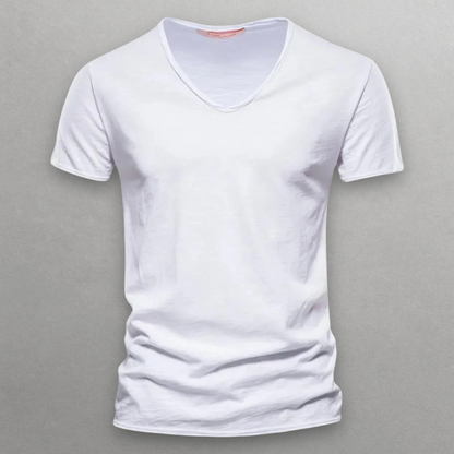 Shinari V-hals katoen T-shirt