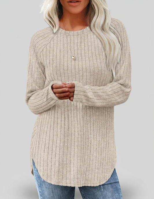 Damesshirt met lange mouwen voor de herfst