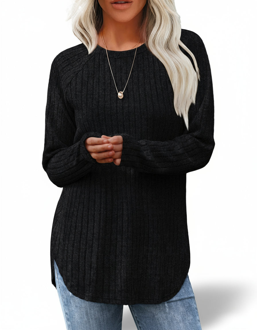 Damesshirt met lange mouwen voor de herfst