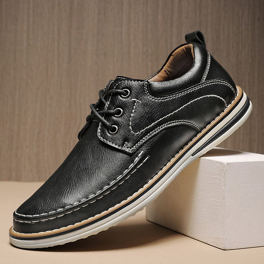 Monroe leren Moc Oxfords