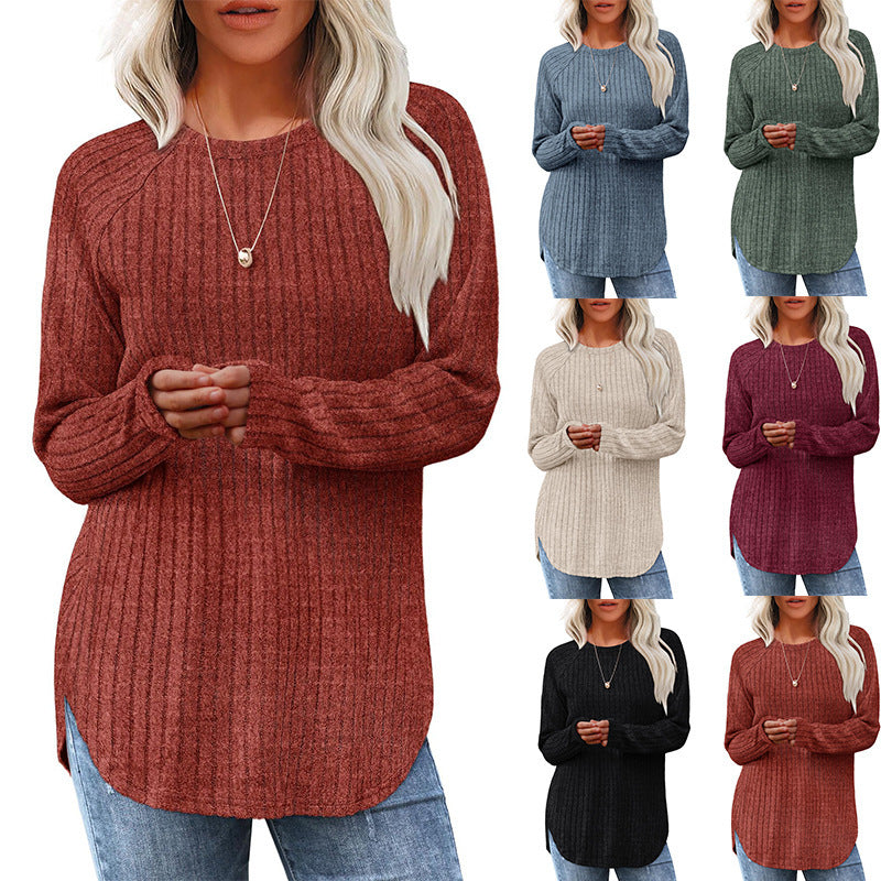 Damesshirt met lange mouwen voor de herfst
