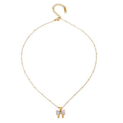 Bow Pendant Necklace