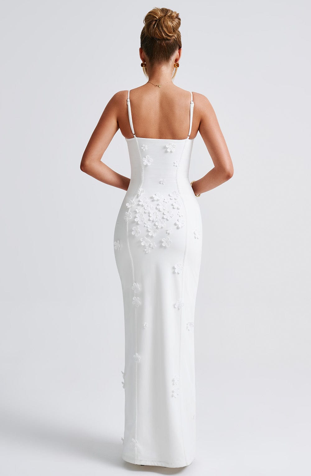 Bianca - Maxi-jurk met bloemenapplicatie