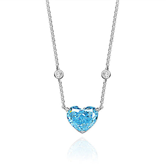 Blue Heart Necklace