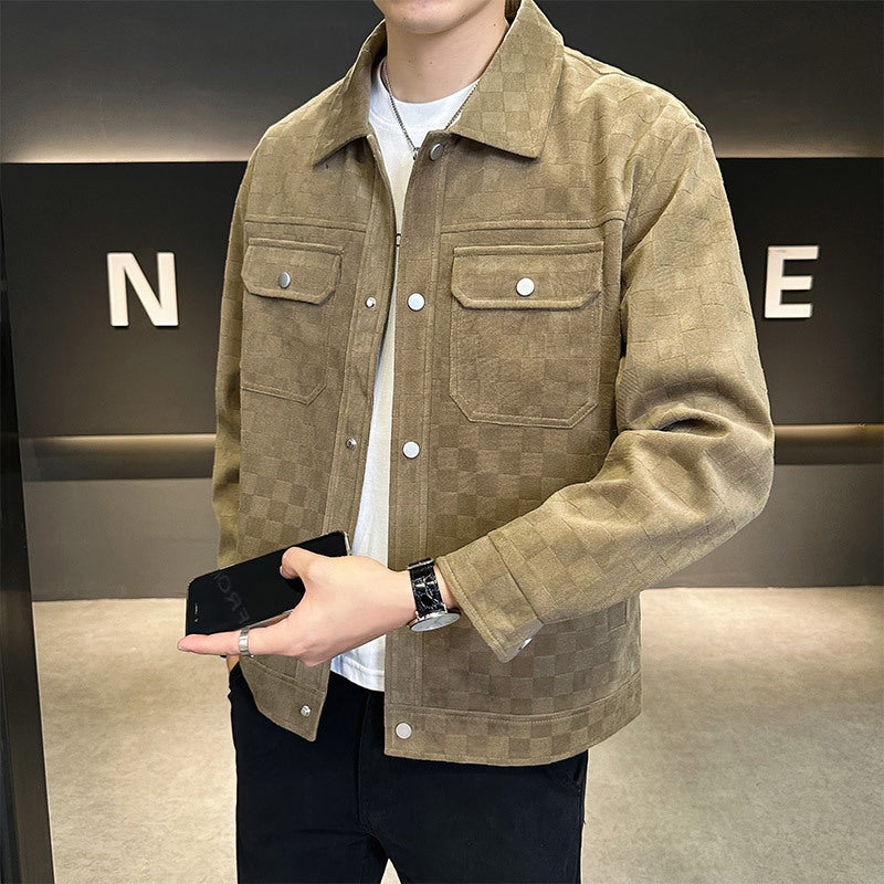 Maverick Geroolde suede jas