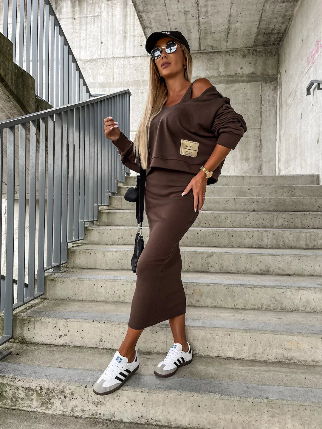 Juna - Elegante jurk met trui